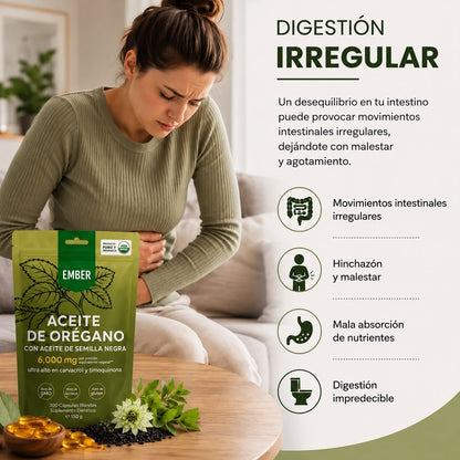 Aceite de Orégano con Aceite de Semilla Negra