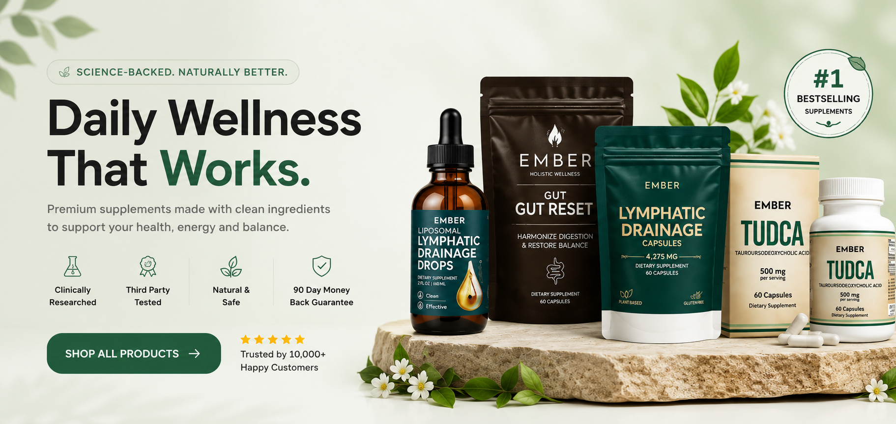 EMBER wellness products banner