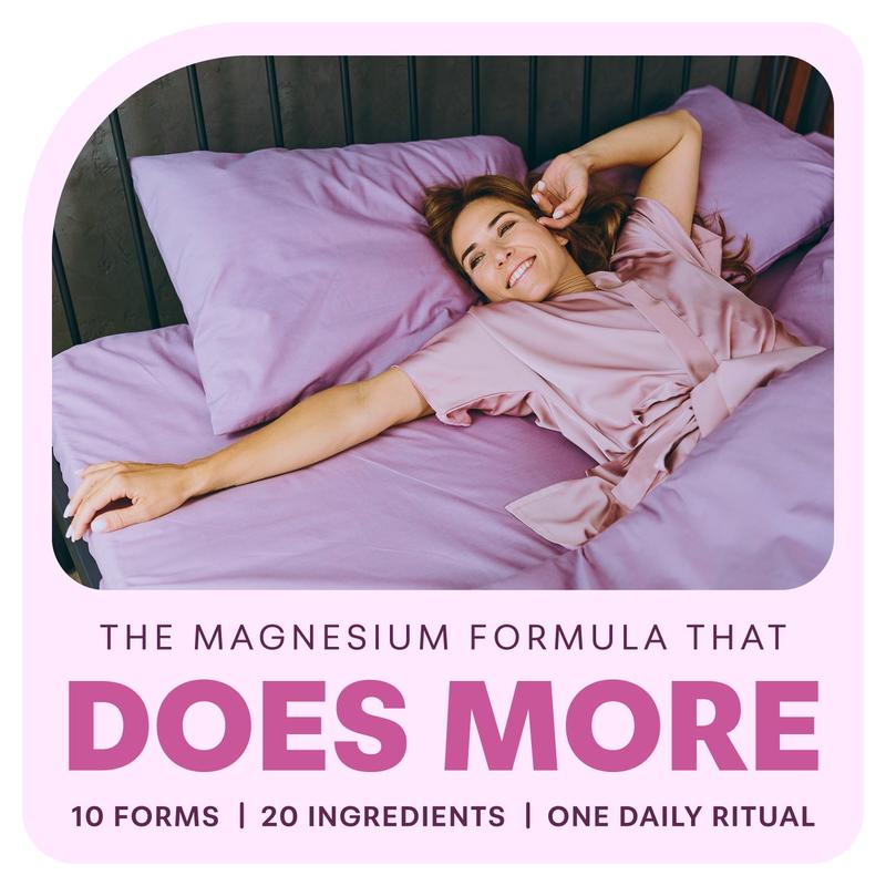Magnesium Complex for Women | 20-in-1 Formula with Vitamin D3, K2 & Ashwagandha