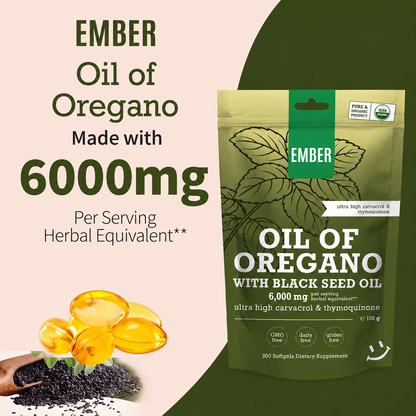 Oregano Oil with Black Seed Oil Softgels