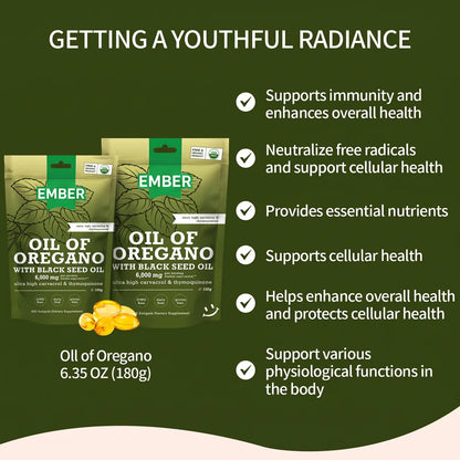 Oregano Oil with Black Seed Oil Softgels
